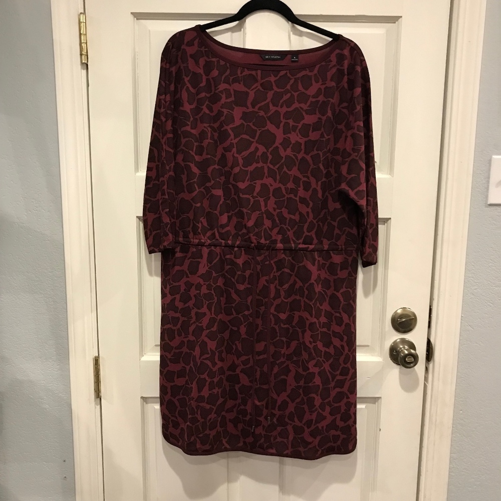H by Halston Medium Plum Dolman Sleeve Dress